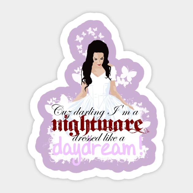 Sweet Nightmares, Dearie Sticker by MermaidsAndMagic